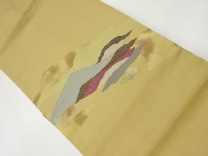 リサイクル　抽象模様織出し名古屋帯